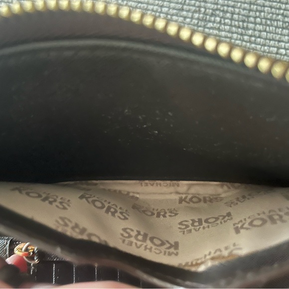 Brown Micheal Kors Wristlet Wallet with Gold Accents - Picture 9 of 10
